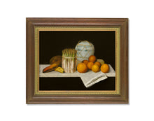 Load image into Gallery viewer, Kitchen still life art print with fruits and vegetables