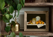 Load image into Gallery viewer, Kitchen still life art print with fruits and vegetables