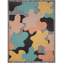 Load image into Gallery viewer, Retro mod blanket, tapestry, abstract decorative, 80's 90's