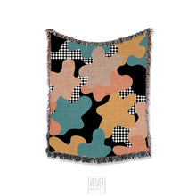 Load image into Gallery viewer, Retro mod blanket, tapestry, abstract decorative, 80's 90's