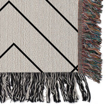 Load image into Gallery viewer, Woven Throw Blanket With Geometric Design, Cozy And Stylish, Interior Decor Blanket, Home Accent, Home Accessory, Interior Design Accent