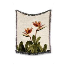 Load image into Gallery viewer, Bird Of Paradise Throw Blanket, Floral Design, Cozy And Stylish, Interior Decor Blanket, Home Accent, Home Accessory, Interior Design Accent
