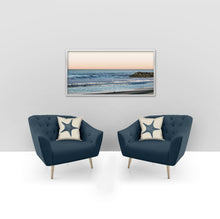 Load image into Gallery viewer, Set of 2 Starfish pillows, coastal decor accent, modern, home decor, pillow cover and insert, accent cushion, beach home style, ocean art