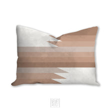 Load image into Gallery viewer, boho throw pillow, diversity mid century inspired, geometric, retro style, Interior decor, home decor, pillow cover and insert accent pillow