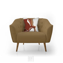 Load image into Gallery viewer, Boho pillow, rock formation, terra cotta, abstract pillow, fall decor, Interiors, home decor, pillow cover and insert, home accent pillow