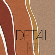 Load image into Gallery viewer, Boho pillow, rock formation, terra cotta, abstract pillow, fall decor, Interiors, home decor, pillow cover and insert, home accent pillow