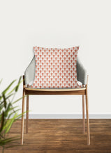 Load image into Gallery viewer, Coral pillow, throw pillow, Art deco pattern, retro pattern, interior design, modern pillow, Interior decor, pillow cover, home accents