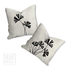 Load image into Gallery viewer, Botanical plant pillow, fern tropical pillow, Interior decor, home decor, pillow cover and insert, botanical decor, natural decor