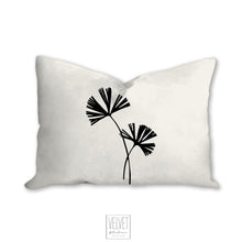 Load image into Gallery viewer, Botanical plant pillow, fern tropical pillow, Interior decor, home decor, pillow cover and insert, botanical decor, natural decor