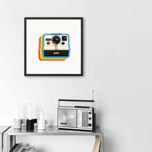 Load image into Gallery viewer, Vintage polaroid art print, retro art, fine art print wall decor, vintage art, fine art, wall hanging, Interior design, home decor, camera