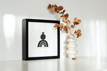 Load image into Gallery viewer, Mid century black and white print, retro style, neutral fine art print wall decor, modern art, fine art, wall hanging, Interior design, home