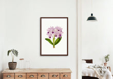 Load image into Gallery viewer, Lavender flowers art print, floral art print wall decor, botanical art, vintage flowers, fine art, wall hanging, Interior design, home decor