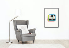 Load image into Gallery viewer, Vintage polaroid art print, retro art, fine art print wall decor, vintage art, fine art, wall hanging, Interior design, home decor, camera