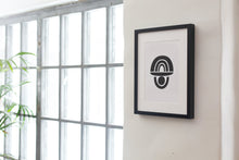 Load image into Gallery viewer, Mid century black and white print, retro style, neutral fine art print wall decor, modern art, fine art, wall hanging, Interior design, home