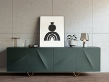Load image into Gallery viewer, Mid century black and white print, retro style, neutral fine art print wall decor, modern art, fine art, wall hanging, Interior design, home