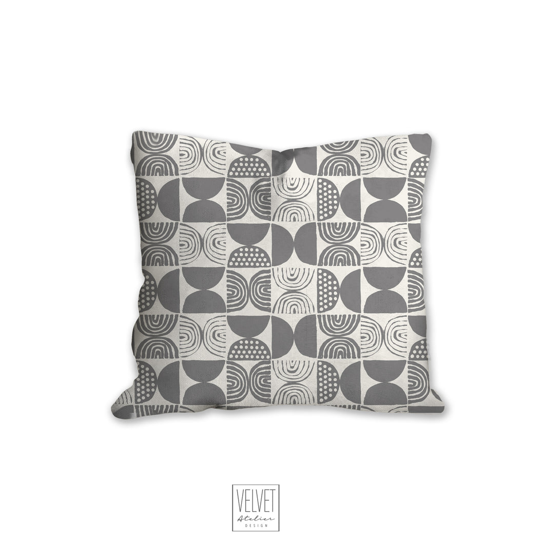 Boho tiles in gray