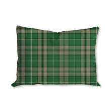 Load image into Gallery viewer, Green tartan decorative pillow