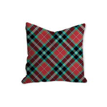 Load image into Gallery viewer, Red green and blue bold plaid decorative pillow