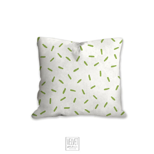 Green Sprinkles pillow
