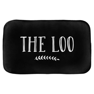 The Loo Black Bath Mat, Elegant And Stylish Bathroom Decor