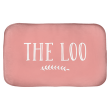 Load image into Gallery viewer, Pink Bath Mat With The Loo, Stylish And Clever Bathroom Decor