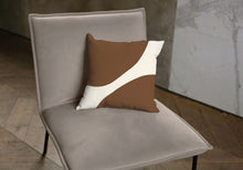Load image into Gallery viewer, Brown Rock shapes pillow