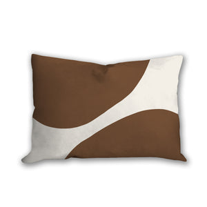 Brown Rock shapes pillow