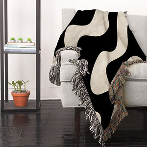 Art Deco Woven Throw Blanket