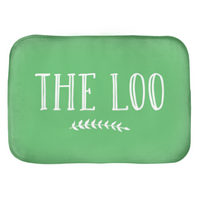 Load image into Gallery viewer, Bath Mat In Mint Green With The Loo Design, Stylish Bathroom Decor