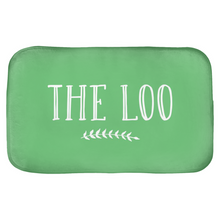 Load image into Gallery viewer, Bath Mat In Mint Green With The Loo Design, Stylish Bathroom Decor