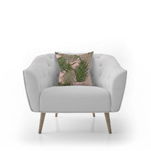 Load image into Gallery viewer, Palm tree leaves pillow, tropical throw pillow, Interior decor, home decor, pillow cover and insert, coastal interior design, beverly hills