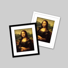 Load image into Gallery viewer, Mona Lisa framed art, classic chic art, statement art, giclee wall decor, fine art for home, wall hanging, Interior design, home decor