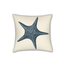 Load image into Gallery viewer, Set of 2 Starfish pillows, coastal decor accent, modern, home decor, pillow cover and insert, accent cushion, beach home style, ocean art