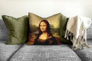 Mona Lisa pillow, vintage pillow, Interior decor, home decor, pillow cover and insert, mona lisa cushion, classic, Vintage decor Active