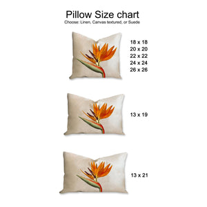 Botanical plant pillow, fern tropical pillow, Interior decor, home decor, pillow cover and insert, botanical decor, natural decor