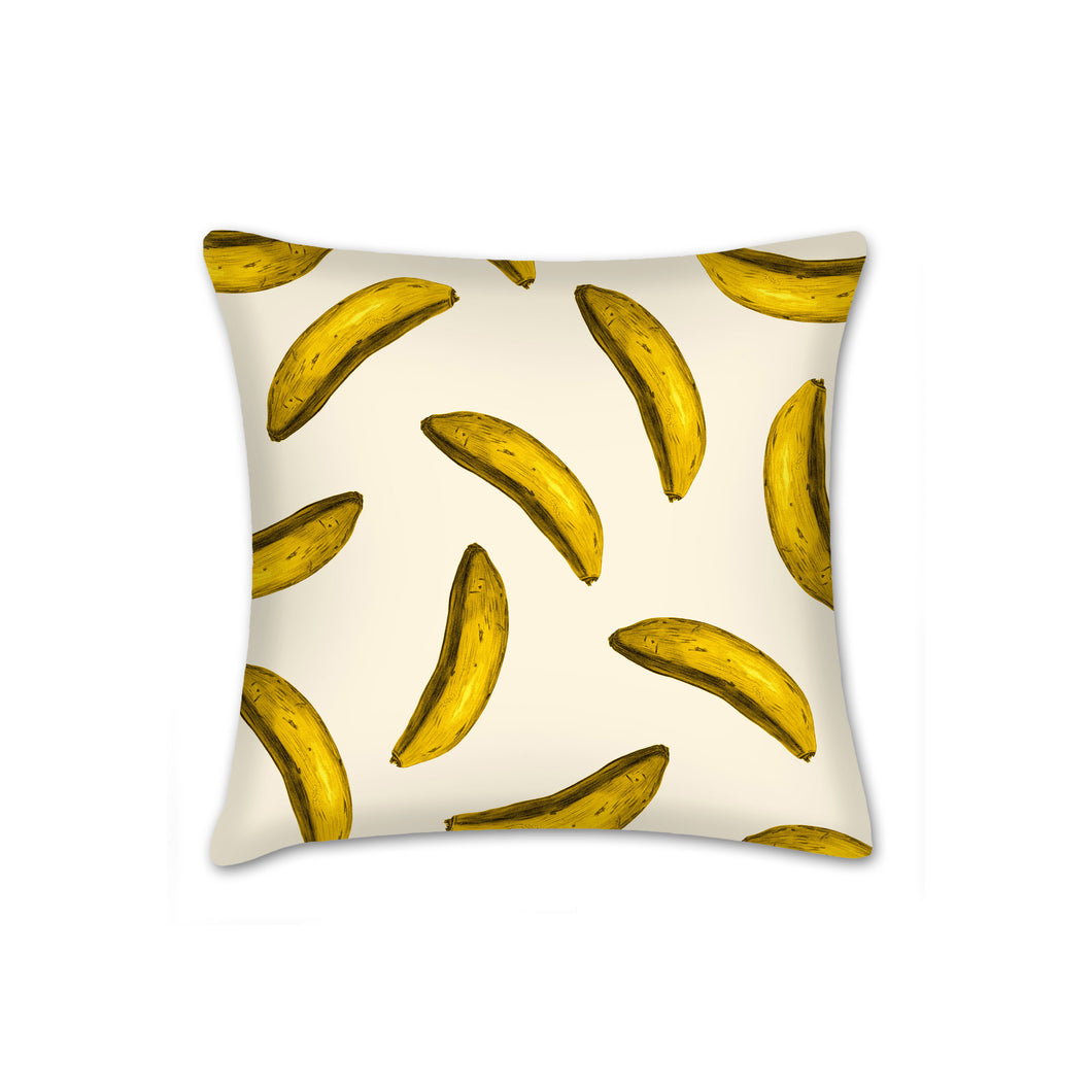 Bananas throw pillow, fruit accent, accent pillow, Interior decor, home decor, pillow cover and insert, farmhouse decor, country French