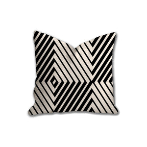 Art deco linear pillow, geometric linear pattern retro style pillow, Interior decor, home decor, pillow cover and insert, home accent pillow
