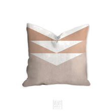 Load image into Gallery viewer, Boho pillow, mid century inspired, geometric, retro style, Interior decor, home decor, pillow cover and insert, home accent pillow