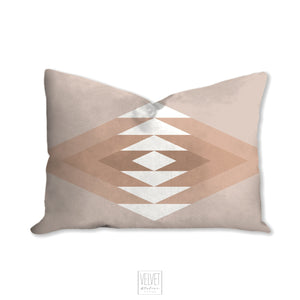 Geometric boho pillow, mid century inspired retro style pillow, Interior decor, home decor, pillow cover and insert, home accent pillow