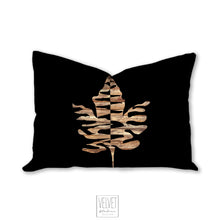 Load image into Gallery viewer, Maple leaf throw pillow, fall decor, fall pillow, autumn, thanksgiving decor, brown, home decor, pillow cover and insert, accent pillow