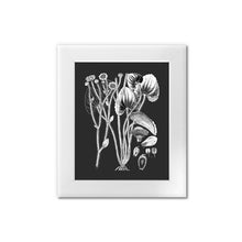 Load image into Gallery viewer, Botanical Art, Print And Frame Ready To Hang. Black And White Plant Illustration, Vintage Art, Chalk Board, Retro boho style, home decor