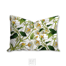 Load image into Gallery viewer, Yellow flowers throw pillow, botanical accent, modern pillow, Interior decor, home decor, pillow cover and insert, stylish decor, floral