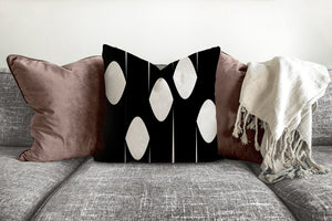 Shapes throw pillow, black and white pattern, modern pillow, Interior decor, pillow cover and insert, home interiors, home accent pillow
