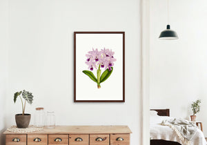 Lavender flowers art print, floral art print wall decor, botanical art, vintage flowers, fine art, wall hanging, Interior design, home decor