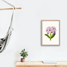 Load image into Gallery viewer, Lavender flowers art print, floral art print wall decor, botanical art, vintage flowers, fine art, wall hanging, Interior design, home decor