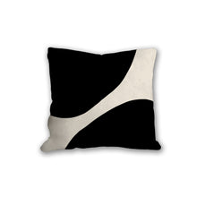 Load image into Gallery viewer, Black and white Rock shapes pillow